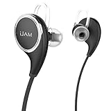 iJam Running Bluetooth Headphones & Case - Best For Workouts - Wireless Earbuds & Mic - QCY, In-Ear Headset, Noise-Cancelling, Sweatproof - Syncs with Samsung, iPhone, Android & all Bluetooth Device