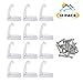 Camp'N -12 Pack- Baggage Door Catch - Clip - Holder - for RV, Trailer, Camper, Motor Home Baggage Doors (White) primary