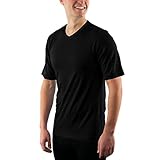 Woolx X306 V-Neck Tee - Black - XLG
