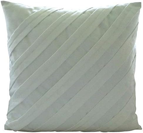 Amazon Com Handmade White Euro Sham Covers 26x26 Inch 65x65 Cm