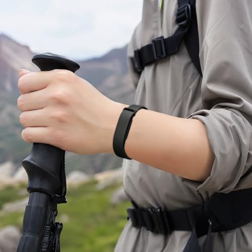 Portable Fitness Tracker Band For Google Fitbit Air Waterproof & Sweatproof Soft Perforated Wristband Multi-Purpose Adjustable Buckle Replacement Straps for Everyday Wear