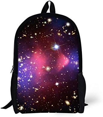 Backpacks For Girls Boys Galaxy Print Lightweight Teen School Bags-W1898C