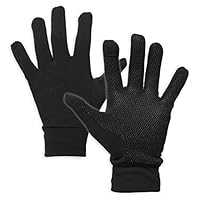 Touch Screen Running Gloves for Men & Women - Thermal Winter Glove Liners for Texting, Cycling & Driving - Thin & Lightweight Warm Hand Gloves - Touchscreen Smartphone Compatible - Super Grippy Palm