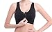 HENNY RUE Women's Front Zipper Closure Sports Bra Padded Workout Yoga Bras