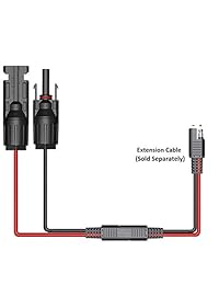 MC4 a SAE Adaptador 10AWG Cable conector 16.5in   42cm para RV Panel Solar