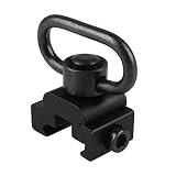 NIDAYE QD Sling Swivel Mount - Sling Swivel with Base Rail Mounted Push Button/Sling Attachment for Picatinny/Weaver