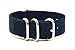 PerFit ZULU4 Ballistic Nylon Watch Strap + Spring Bars, Field Ready/Fashion Forward,, Choose Color/Size(18mm,20mm,22mm,24mm,26mm), Navy Blue, 22mm
