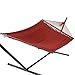 Jumbo Caribbean Hammock - 55 INCH - Soft-Spun Polyester (red)