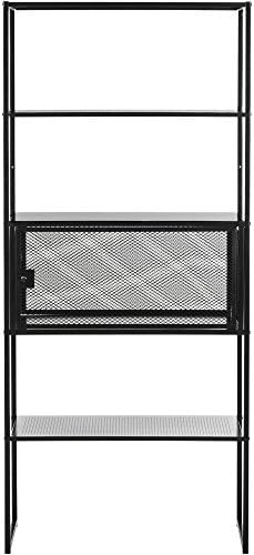 Safavieh Abay 70" Storage Bookshelf, Black