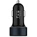 Dual Port USB Car Charger, Fosmon High Speed (2.4A + 1.0A) USB Car Charger for Apple iPhone SE/6S/6 Plus, Galaxy S7/S7 Edge/S6/S5, Note 5, Moto G/X/V, HTC 10/Desire 530/630/8025, LG G5/G4 (Black/Silver)