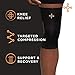 Tommie Copper Unisex Core Compression Knee Sleeve - Black - 3X-Large