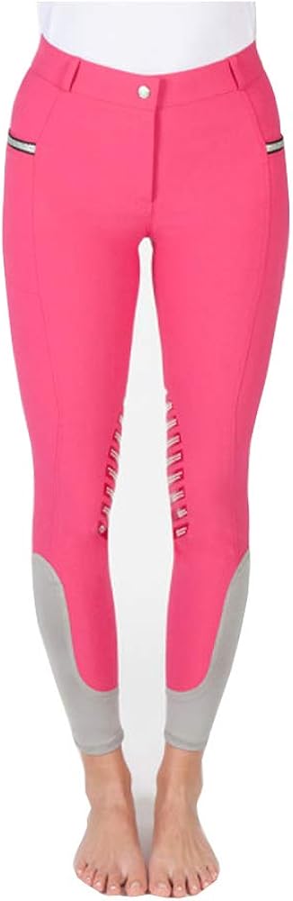 PFIFF Pantalon d'équitation fond de peau gris pour fee