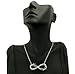 Harmonizer Fans Infinity Necklace in Silver Tone w/ 18