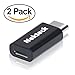 Micro USB to Type C Adapter, Nekteck USB-C to Micro USB Convert Connector with 56k ohm Resistor for Google Nexus Pixel/Pixel XL 5X/6P, LG G5, and More Type-C Supported Devices - 2 Pack