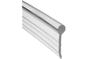 GORDON GLASS CO. Gordon Glass Framed Shower Door Clear Round Top Drip Rail Sweep and Seal - 36 in Long