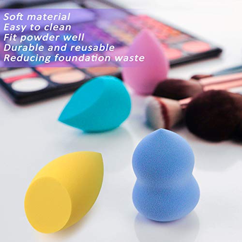 FAMILIFE 6PCS Makeup Sponge Set, Super Soft Beauty Sponge, Suitable for Liquid Cream and Powder Multi-colored, Makeup Sponges - Thumbnail 5