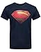 Official Superman Man of Steel Textured Men's T-Shirt (XL)