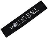Rhinestone VOLLEYBALL PATCH Cotton Stretch Headband for Girls Teens and Adults - Volleyball Team Gifts ~ Funny Girl Designs