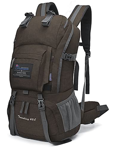 MOUNTAINTOP 40L Hiking Backpack Water Resistant Mens Women Rucksack for Trekking, Traveling, Camping, Cycling, Climbing