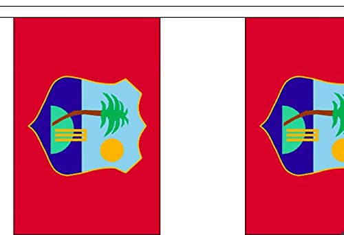 West Indies Bunting - 9 Metre Bunting - Polyester - 30 Flags Per 9M Length - FlagSuperstore