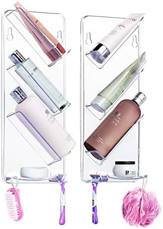photo Shower Gel Holder Dragons Den showergem bathroom organiser shower caddy no drilling no suction cups or screws as seen on dragons den rust proof easy clean neat and tidy