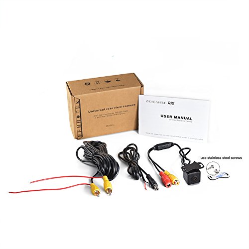 Sincere Gizzsh Waterproof Universal Vehicle Reverse Back Rear View Camera with 4 Night Vision IR LED Lights-93003
