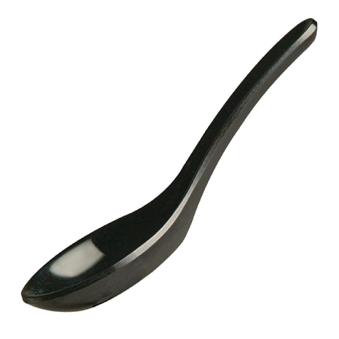 APS 2444 GF068 Black Melamine Spoon - Black