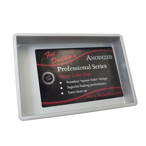 Fat Daddio's Anodized Aluminum Sheet Cake Pan, 16 Inch x 24 Inch x 2 Inch