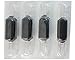 ITATOO 9DT Tattoo Tubes Disposable Tattoo Tubes with Soft Black Silicone Grips 9 Diamond Tips Tattoo Tubes with Clear Long Tips or 8RL 9RL 8RS 9RS Tattoo Needles, Box of 25 (1 Inch, 9DT)