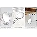 Adeeing Tabletop Hand Held Makeup Vanity Mirror Portable Travel Wall-Mounted Hanging Beauty Accessories, Double Sided Swivel,Ellipse Stand