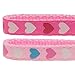 PUPTECK Cat Collar with Bells - 2 Pack Cute Breakaway Kitten Collars with Removable Accessories, Heart and Flower