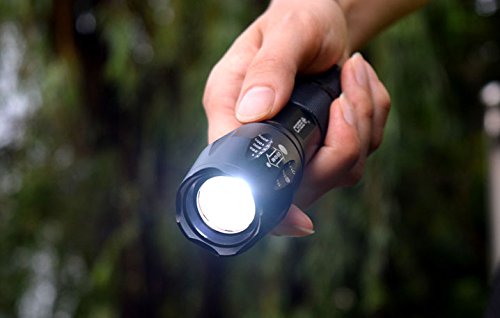 CVLIFE Tactical Flashlight Rechargeable XML T6 LED Torch Light With 18650 Battery & Charger