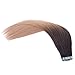 Rinboool Tape in Hair Extensions, Real Natural Remy Human Hair, Seamless Straight Pu Skin Weft, 18 Inch 40 Gram 20 Pieces, Platinum Blonde