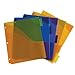 Avery Dividers for 3 Ring Binders, 5 Tab Plastic Binder Dividers, Three-Pocket, Corner Lock, Insertable Big Tabs, Multicolor, Extend Beyond Sheet Protectors, 1 Set (11273)