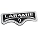 EmbRoom Laramie Emblem, 3D LARAMIE Badge Nameplate Tailgate Sticker Decal Replacement for Ram 1500 2500 3500 (Chrome)