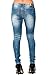 Machine Shopglamla Women's Juniors Destroyed Skinny Jeans Jeans