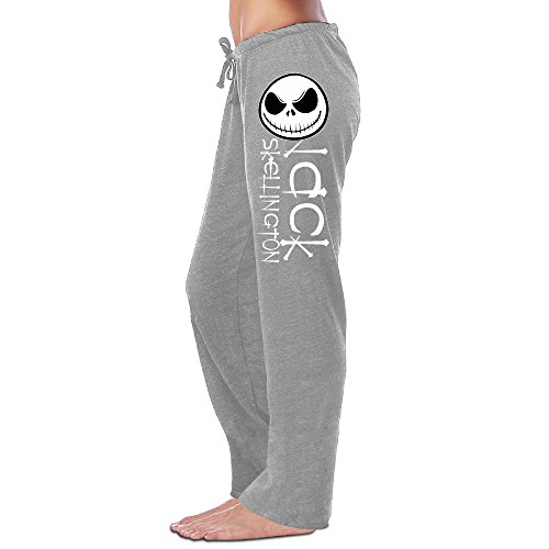 Runy Women's Jack Skellington Slim Sports Jogging Sweatpants