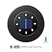 PREKIAR Solar Ground Lights, 8LED 800mah Solar Pathway Lights Outdoor IP65 Waterproof Garden Landscape Lighting for Yard Deck Lawn Patio Walkway-6000K (4 PACK)