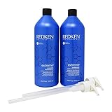 Bundle -4 Items : Redken New Extreme Shampoo and Conditioner 1 Liter Duo Set & liter pumps (2)