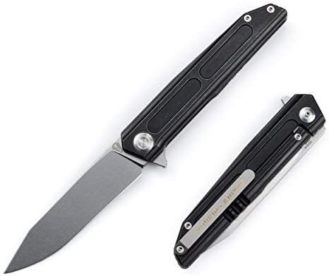Vouking Pocket Folding Knives - Samgun TS05 - Sandvik Stainless Steel with Titanium Handle - Stedemon