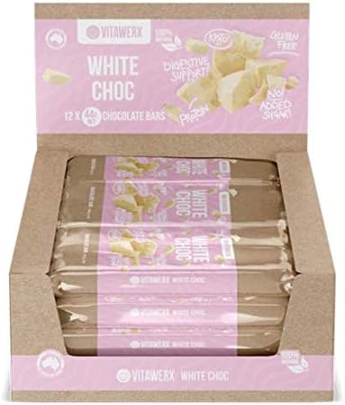 Vitawerx White Choc Bar 35g Box of 12 (White Chocolate)