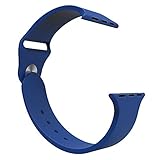 42mm Apple Watch Band, iXCC Soft Silicone Sport Watch Band Bracelet Strap Replacement [Pin and Tuck Clasp Closure] - Royal Blue