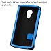 MYBAT ZTEN817HPCTUFFSO255NP Cell Phone Case for ZTE N817 - Retail Packaging - Black/Blue
