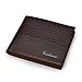 Badiya Men's PU Leather Flipout ID Wallet Bifold Hybrid RFID Blocking