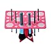 Hismith Tower Tree for Makeup Brushes and Nail Art Brushes,Acrylic Collapsible Air Drying Makeup Brushes Organizer