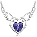 NEEMODA Crystal Heart Pendant Necklace for Girls Jewelry Gifts for Her