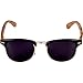 Woodies Zebra Wood Sunglasses with Black Polarized Lenses