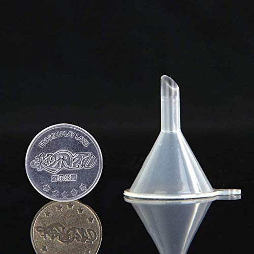 Astra Gourmet Small Clear Plastic Mini Funnels for Bottle Filling Perfumes Essential Oils Science Laboratory Chemicals Arts and Crafts Supplies 20pcs