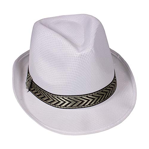 White Funky Fedora