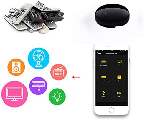 JINQII Smart WiFi IR control remoto universal Hub controlador IR Blaster para aire acondicionado TV compatible con Alexa Google Home IFTTT funcin de aprendizaje IR